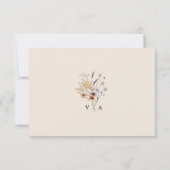 Floral Boho RSVP-kaarten RSVP Kaartje (Achterkant)