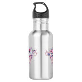Floral Boho Skull Waterfles (Achterkant)