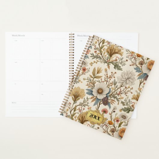 Floral Boho sur beige (Devant avec enveloppe)