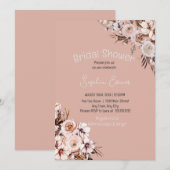  Floral Boho Tan Vrijgezellenfeest Kaart (Voorkant / Achterkant)