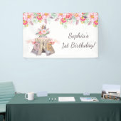 Floral Boho Tribal Teepee Wild Eén dag Spandoek (Beurs)