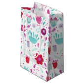 Floral Boho Waterverf Klein Cadeauzakje (Voorkant Gekanteld)