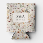 Floral Boho Wedding Blikjeskoeler (Voorkant)