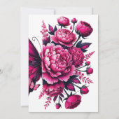 Floral Boho Wedding Uitnodiging (Achterkant)