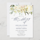 Floral Boho Wedding Uitnodiging (Voorkant)