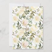 Floral Boho Wedding Uitnodiging (Achterkant)