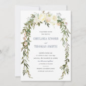 Floral Boho Wedding Uitnodiging (Voorkant)