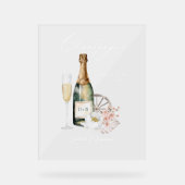 Floral Boho Western Mariage campagnard Bar à boiss (Recto)