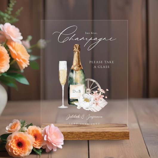 Floral Boho Western Mariage campagnard Bar à boiss