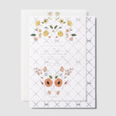 Floral Boho Wildflower bruiloft Vellum Uitnodigingen (Offset (Uitnodiging))