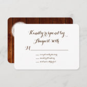 Floral & Bois RSVP (Devant / Derrière)