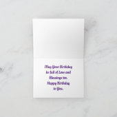 Floral Bonne Carte de voeux d'anniversaire (Intérieur)