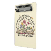 Floral Book Lover Mini Klembord (Angled2)