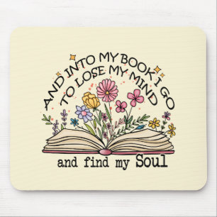 Floral Book Lover Muismat