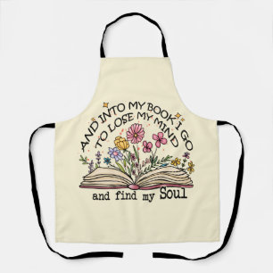 Floral Book Lover Schort