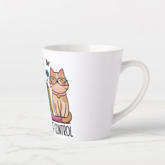 Floral Books en Cat Latte Mok (Rechts)