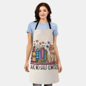 Floral Books en Cat Schort (Gedragen)