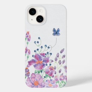 Floral Border and Butterfly Case-Mate iPhone 14 Hoesje