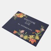 Floral Border Daylilies Welkom Deurmat (Schuin)