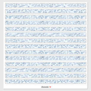  Floral Borders in Boho Blues Sticker