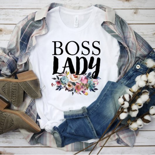 Floral Boss Lady T-shirt