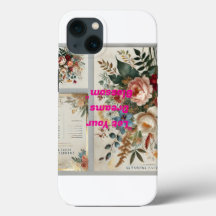 Floral Botanical Apple iPhone 13 Coque - Elegant W