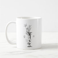 Floral Botanical Monogram | Elegant voor aangepast