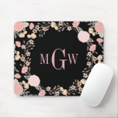 Floral Botanical Monogram Mousepad Muismat (Met muis)