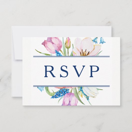Floral Botanical RSVP (Voorkant)