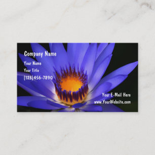 Floral Botanical Water Flower Business Cards Visitekaartje