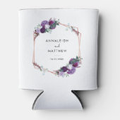 Floral Botanical Wedding Custom Blikjeskoeler (Voorkant)