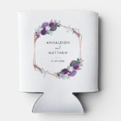 Floral Botanical Wedding Custom Blikjeskoeler (Achterkant)