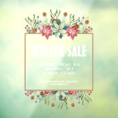 Floral Botanicals Winter Sale Raamsticker (Vel 3)