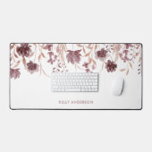 Floral Botanique Feuillage Tendance Monogrammé (Clavier et souris)