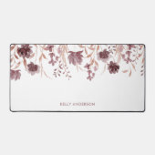 Floral Botanique Feuillage Tendance Monogrammé (Recto)
