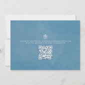 Floral Botanisch Elegant Bleek Roze  Roos Kaart (Achterkant)