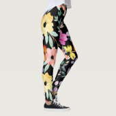 Floral botanische aanjager van moderne Waterverf Leggings (Rechts)