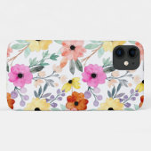 Floral botanische bloemen van de moderne Waterverf Case-Mate iPhone Case (Achterkant (horizontaal))