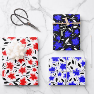 Floral botanische druppeltjes van de moderne Water Inpakpapier Vel