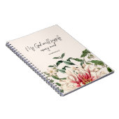 Floral Botanische Waterverf Faith Notitieboek (Rechterzijde)