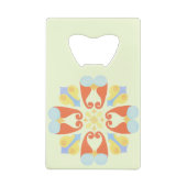 Floral Bottle Opener Kredietkaart Flessenopener (Achterkant)