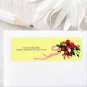Floral Bouquet adres postmerken Etiket (Insitu)
