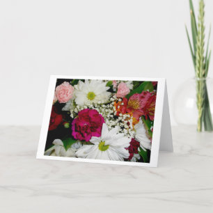 Floral Bouquet Blank Kaart
