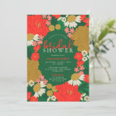Floral Bouquet Bridal Shower Invitation (Debout devant)