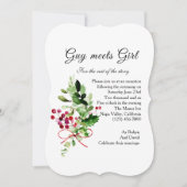 Floral Bouquet Casual Opvanguitnodiging Kaart (Voorkant)