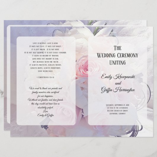 Floral Bouquet - Christelijk programma voor kathol (Voorkant / Achterkant)