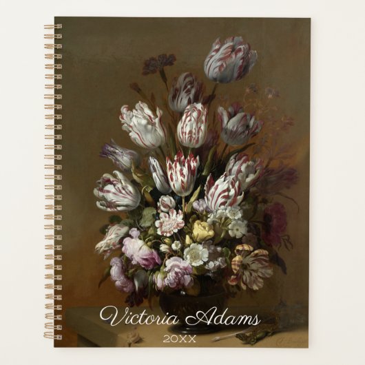 Floral Bouquet - Gepersonaliseerde kunst Planner (Voorkant)
