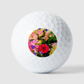 Floral Bouquet Golf Balls Golfballen (Voorkant)