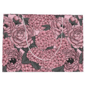 Floral bouquet in roze groot cadeauzakje (Achterkant)