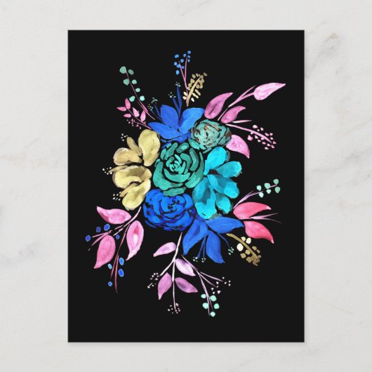 Floral Bouquet Nr 2 Briefkaart (Voorkant)